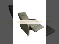 হট বিক্রয় চামড়া সোফা সেট কোণায় চেনাশোনা জন্য চামড়া recliner সোফা