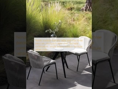 নর্ডিক আউটডোর ব্যালকনি টেবিল এবং চেয়ার তিন টুকরা সেট, উঠোন রটান চেয়ার, চা টেবিল সমন্বয়, সহজ অবসর বহিরঙ্গন আসবাবপত্র রটান চেয়ার