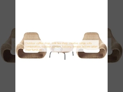 বহিরঙ্গন কফি শপ, দুধ চা দোকান, সৃজনশীল রটান সোফা সমন্বয়, বহিরঙ্গন বাগান, ব্যালকনি, টেরেস, অবসর রটান চেয়ার আসবাবপত্র